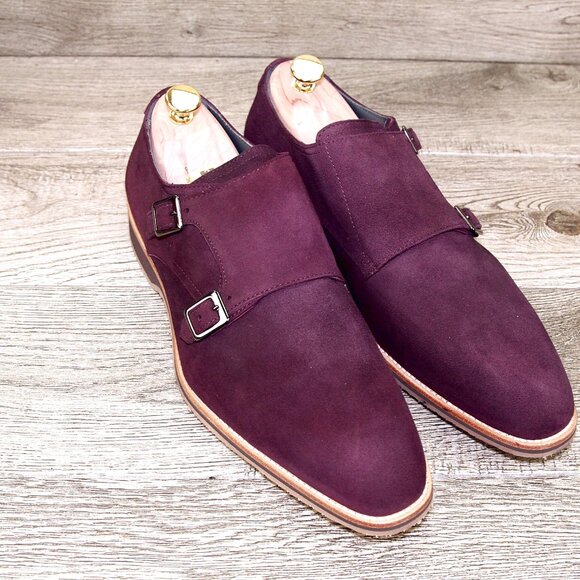 *NIB* $495 Nordstrom ZELLI Italia 11.5 M Bordo Goatskin Suede * add $15 Trees main image 6